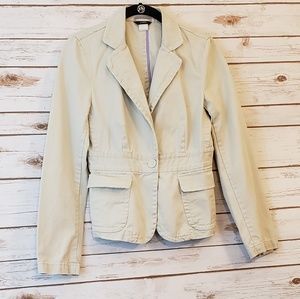 Jcrew khaki blazer size 4